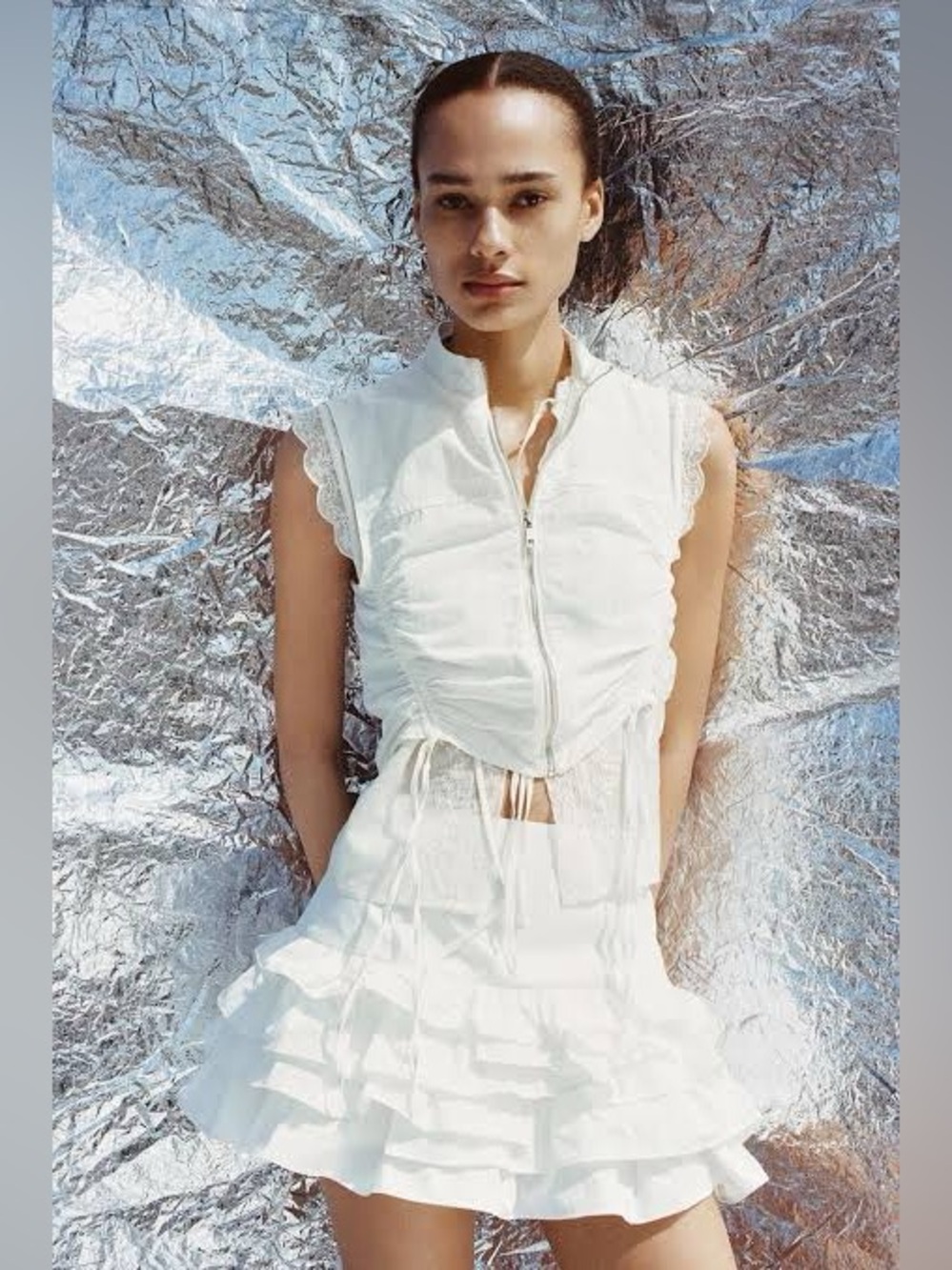 ZARA Ruffled Skort